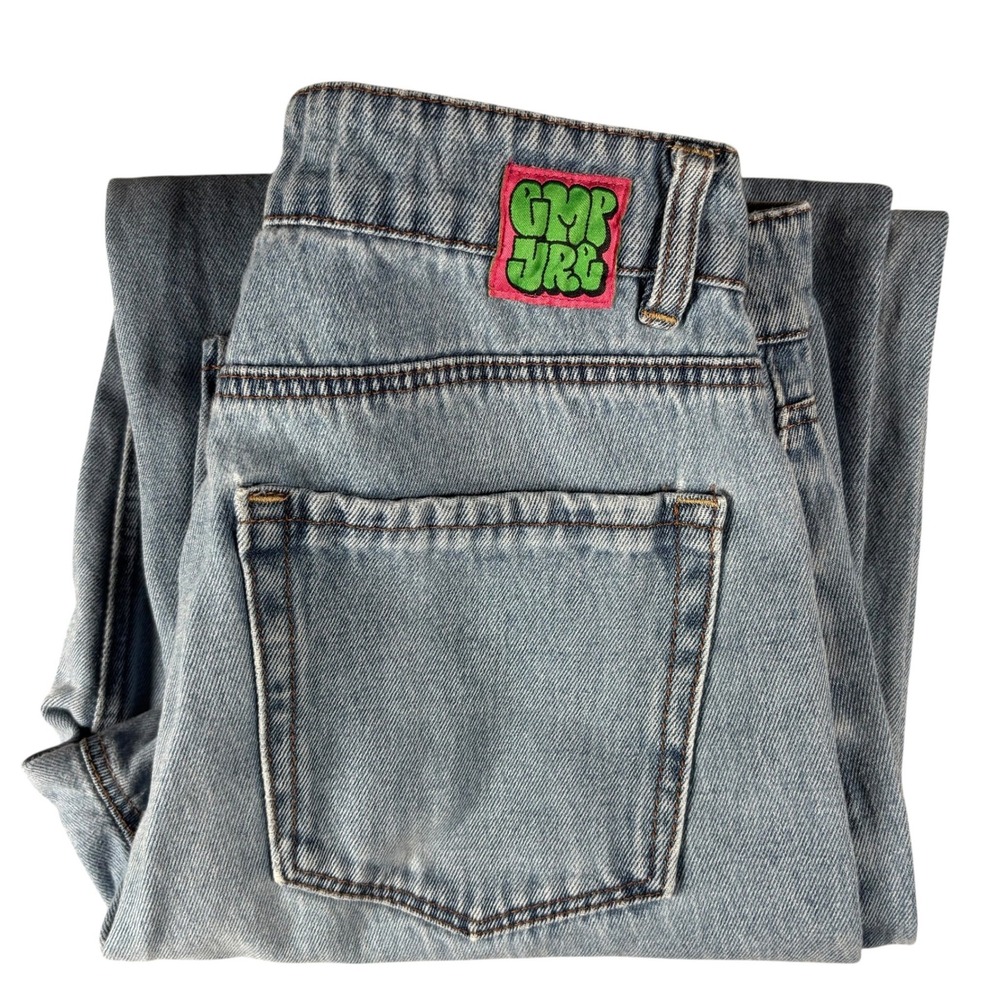 Y2K Empyre Tori Jeans Womens 6 Light Blue Denim Baggy Skater Wide Leg Grunge